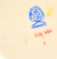 Herendi Viktória mintás kis tálka + kis bonbonier, kézzel festett, jelzett, kis kopásnyomokkal, d: 9...