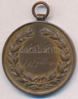 Ernszt Kálmán 1900. "Budapesti Atlétikai Klub" Br díjérem füllel (30mm) T:1