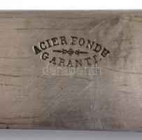 Agier Founde ezüst (Ag.) nyelű kés készlet ( 6 db), jelzett, h:20,5 cm (6×)