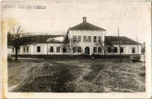 1941 Zágon, Zagon; állami iskola / school. photo (fa)