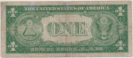 Amerikai Egyesült Államok 1935-1945. (1935A) 1$ "Silver Certificate - kisméretű", kék pecs...