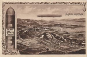 Belfort Alsace with Zeppelin