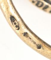 Ezüst(Ag) miniatűr bébikomp, jelzett, d: 3 cm, bruttó: 11,3 g