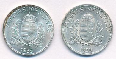 1938. 1P Ag + 1939. 1P Ag T:1,1- Adamo P6