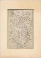 1804 Borsod vármegye térképe. C(omitatus) Borsodiensis. XLIV. In: [Korabinszky János Mátyás]: Korabi...