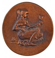 Madarassy Walter (1909-1994) 1936. "Wolfgang Amadeus Mozart" kétoldalas, öntött Br emlékér...