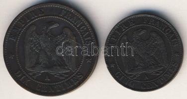 Franciaország 1856A 5c, 10c III.Napóleon T:3,3-