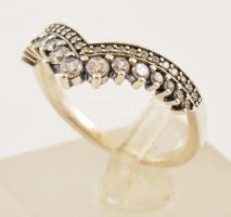Ezüst(Ag) Pandora gyűrű, jelzett, méret: 59, bruttó: 2,7 g