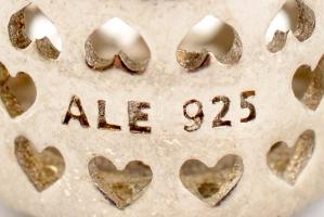 Ezüst(Ag) charm, 4 db, jelzett, bruttó: 8,1 g