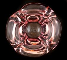 Öntött üveg hamutartó  d:14 cm