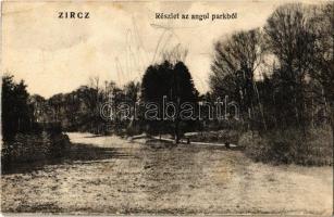 1924 Zirc, részlet az angol parkból. Kiadja a Hangya Szövetkezet (EK)