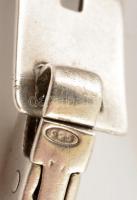 Ezüst(Ag) glídes karkötő, jelzett, h: 20 cm, nettó: 13,5 g