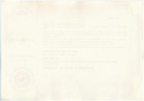 DN "EKISZ Ruházati Szövetkezet" - 100.000 Ft. névre szóló értékpapír (3x) sorszámkövetők, ...