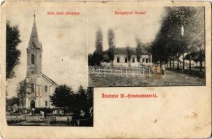 1913 Mezőkovácsháza, Római katolikus templom, Szolgabírói hivatal. Kiadja Roth Salamon (fa)