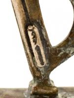 Ezüst(Ag) miniatűr szörfös, jelzett, m: 6 cm, nettó: 20,3 g