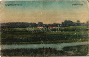 1923 Szigetszentmiklós, Duna részlet (kopott / worn)