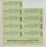 Budapest 1926. "Magyar Általános Kőszénbánya Részvénytársulat" tíz darab részvénye egyenké...