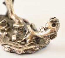 Ezüst(Ag) miniatűr figura, jelzett, m: 5 cm, nettó: 27,5 g