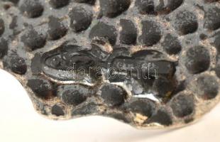 Ezüst(Ag) miniatűr figura, jelzett, m: 5 cm, nettó: 27,5 g