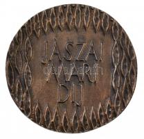 DN "Jászai Mari Díj" kétoldalas, öntött Br díjérem (211,55g/68mm) T:1-,2 / Hungary ND &quo...
