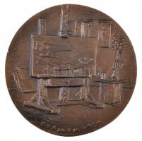 Borsos Miklós (1906-1990) 1954. "Szőnyi István" kétoldalas, öntött Br emlékérem (300,37g/9...