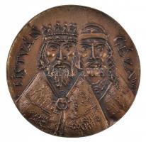 Borsos Miklós (1906-1990) 1973. "István - Géza / Ezer éves Esztergom 973-1973" kétoldalas ...