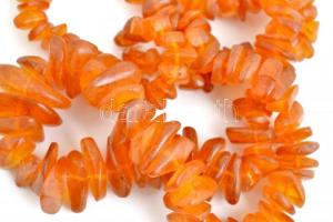 Borostyán nyaklánc, h:  70 cm