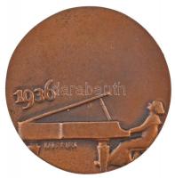 Ispánki József (1906-1992) DN "Liszt Ferenc 1811-1886" kétoldalas Br plakett (73mm) T:2