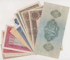 Vegyes 12db-os korona, pengő tétel, közte "A Magyar Közszolgálati Alkalmazottak" névre szó...