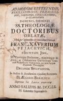 [Pejacsevich Ferenc Xavér:] Controversiae ecclesiae orientalis et occidentalis. Graz, 1752, typis ha...