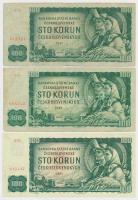 Csehszlovákia 1961. 3 Kr + 100 Kr (3x) + 1987. 50 Kr T:III
Czechoslovakia 1961. 3 Korun + 100 Korun...