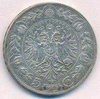 Ausztria 1909. 5K Ag "Ferenc József" T:2,2- kis ph.
Austria 1909. 5 Corona Ag "Franz...