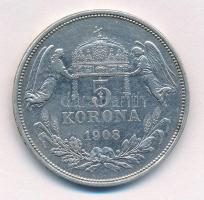 1908KB 5K Ag "Ferenc József" T:2-
Adamo K7