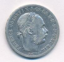 1887KB 1Ft Ag "Ferenc József / Barokk címer" T:3 
Adamo M15