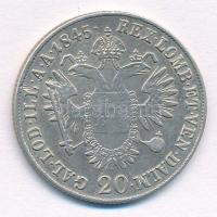 1845E 20Kr Ag "V. Ferdinánd" (6,58g) T:2-,3