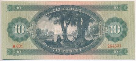 1962. 10Ft "A 001" sorozatjellel T:I