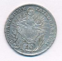 1772B/EVM-D 20Kr Ag "Mária Terézia" (6,56g) T:2 juszt.
Hungary 1772B/EVM-D 20 Kreuzer Ag ...