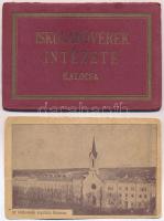 Kalocsa, Iskolanővérek Intézete leporello 21 lappal + Iskolanénék anyaháza képeslap