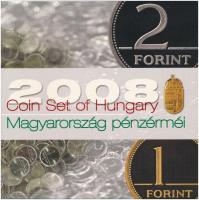 2008. 1Ft-100Ft (7xklf) "Búcsú az egy- és kétforintostól" forgalmi sor dísztokos szettben T:BU  Adamo FO42