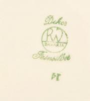 Rudolf Wächter dísztányér, matricás (ezüstözött), kopott, jelzett, d: 29,5 cm