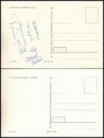 1978 Sakkolimpia Carte Maximum az olimpián győztes magyar csapat tagjainak aláírásaival / Chess Olym...