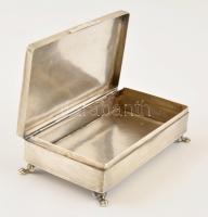 Ezüst(Ag) ékszerdoboz, jelzett, 12×7×,3,5 cm nettó: 207 g