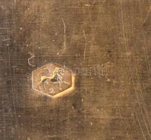 Ezüst(Ag) ékszerdoboz, jelzett, 12×7×,3,5 cm nettó: 207 g