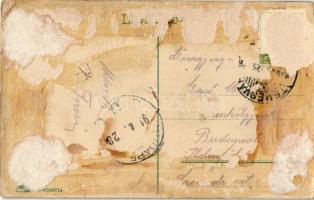 Temesvár, Timisoara; Belváros, Városi Ferenc József színház, villamos / Innere Stadt, Städtisches Fr...