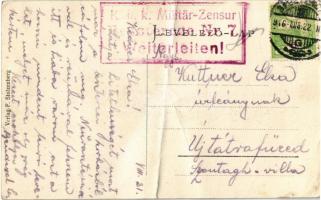 1916 Beszterce, Bistritz, Bistrita; Gr. kath Kirche u. Pfarrhof / Görögkatolikus templom és lelkészl...