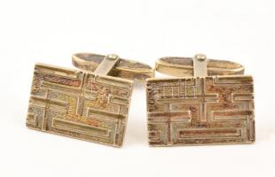 Ezüst(Ag) mandzsettagomb, jelzett, nettó: 9,8 g