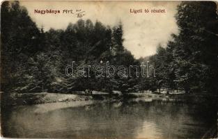 1912 Nagybánya, Baia Mare; Ligeti tó. Kiadja Frankovits A. / lake, park (EB)