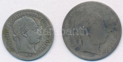 1869KB 10kr Ag + 20kr Ag "Magyar Királyi Váltó Pénz" T:2-,3 patina
Adamo M10.1,M11.1