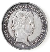 1845B 10kr Ag V. Ferdinánd (3,88g) T:1- patina Huszár: 2085., Unger III.: 1422.