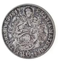 1845B 10kr Ag "V. Ferdinánd" (3,88g) T:1- patina
Huszár: 2085., Unger III.: 1422.